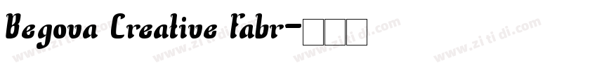 Begova Creative Fabr字体转换